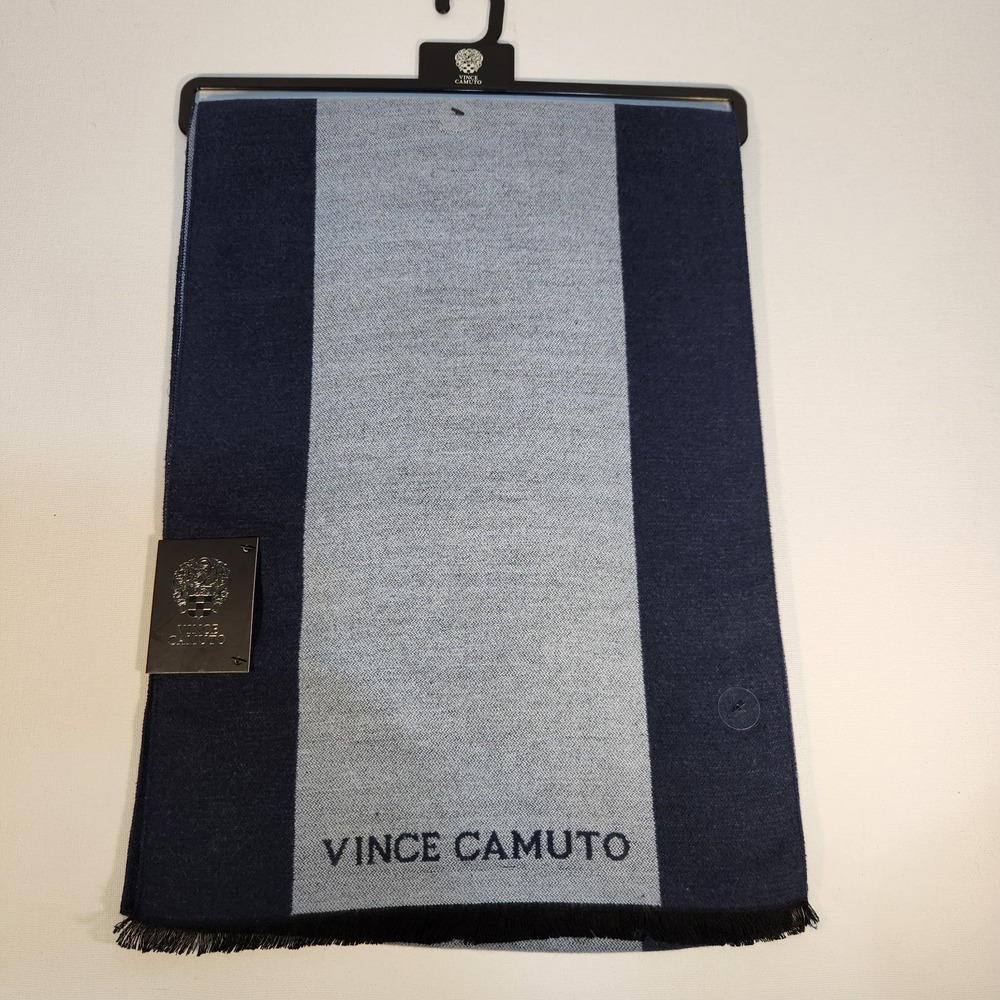 Vince Camuto Beautiful Blue Eclipse Two‎ Tone Soft Scarf NWT